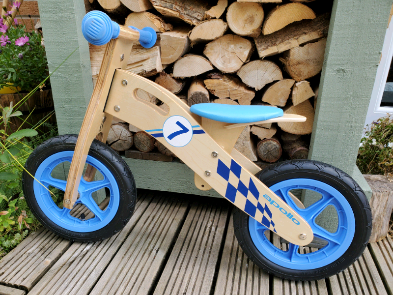 apollo wooden balance bike
